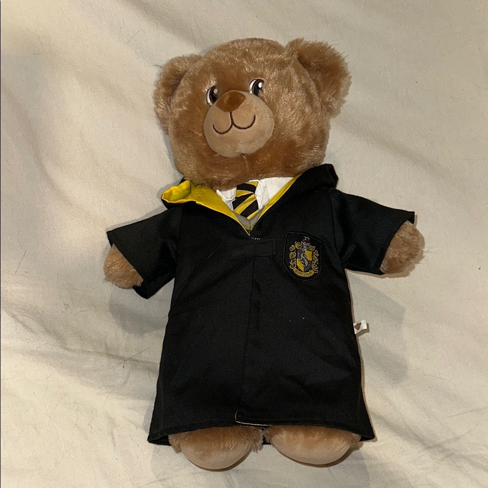 Build-A-Bear Brown and Black Stuffed Animal with Hogwarts Outfit